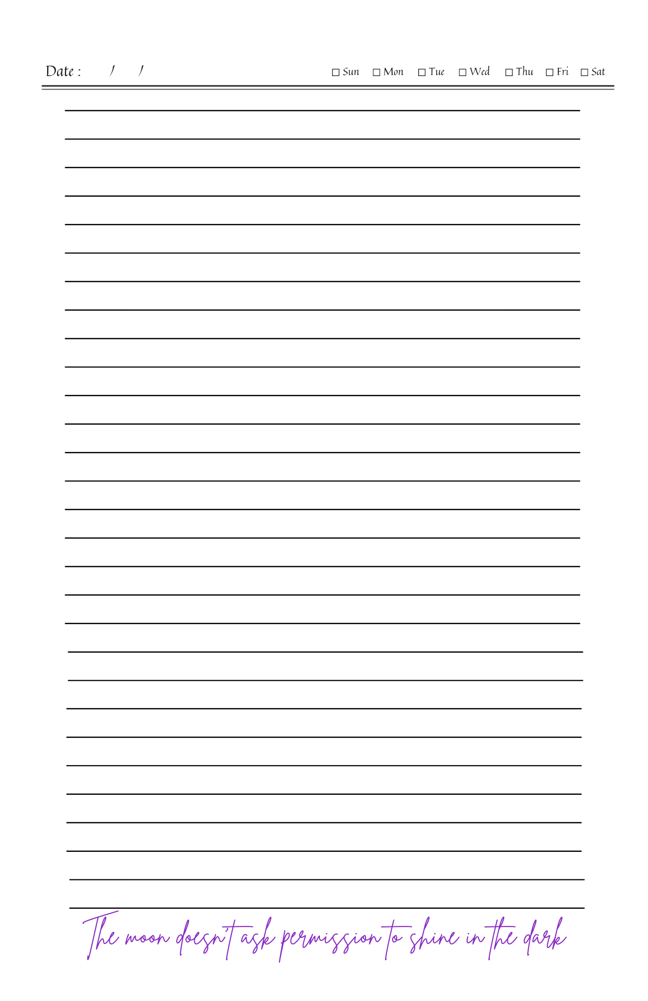 Dark Moon Celestial Journal