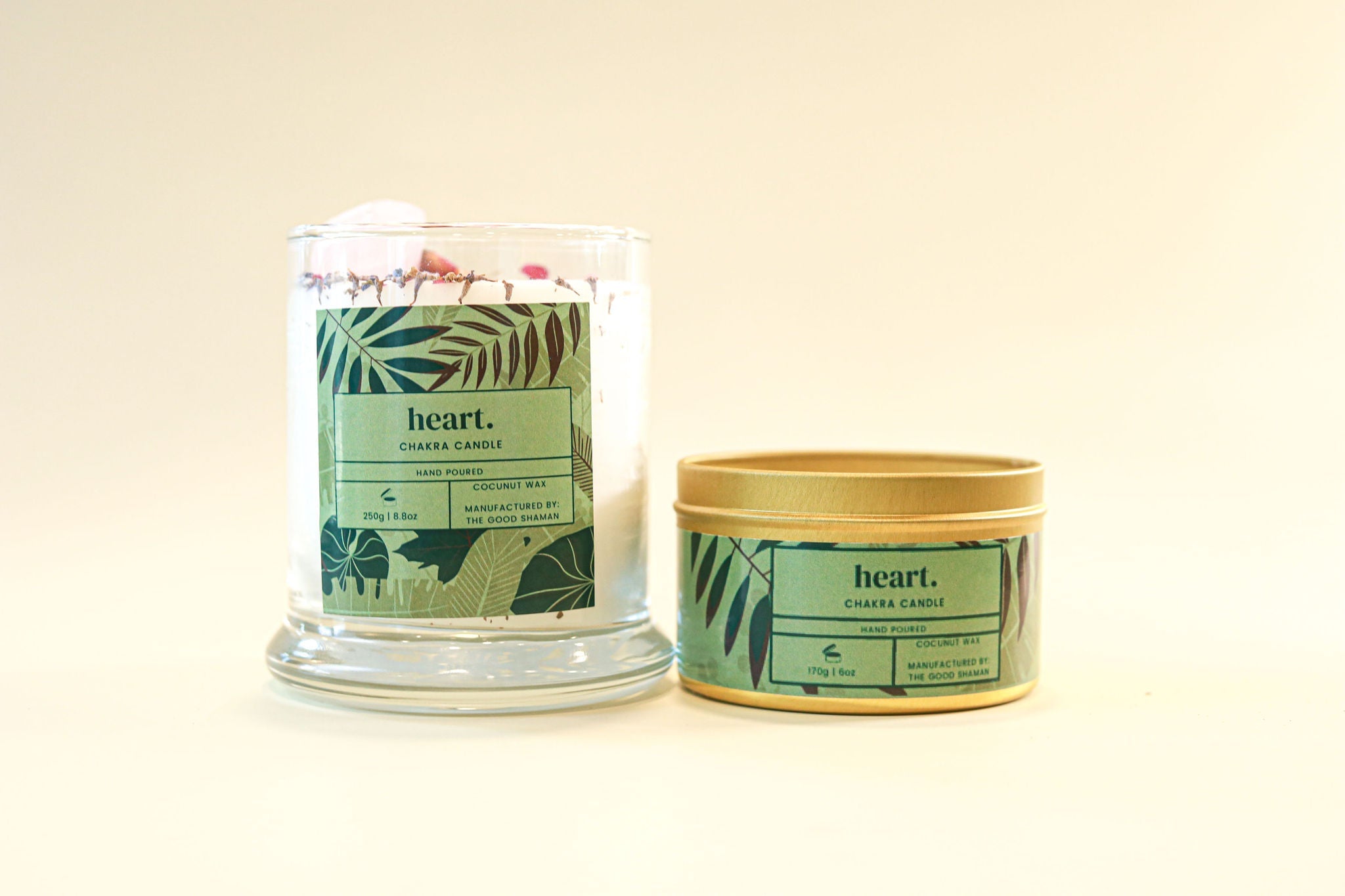 Heart Chakra Luxe Natural Coconut Wax Scented Candle