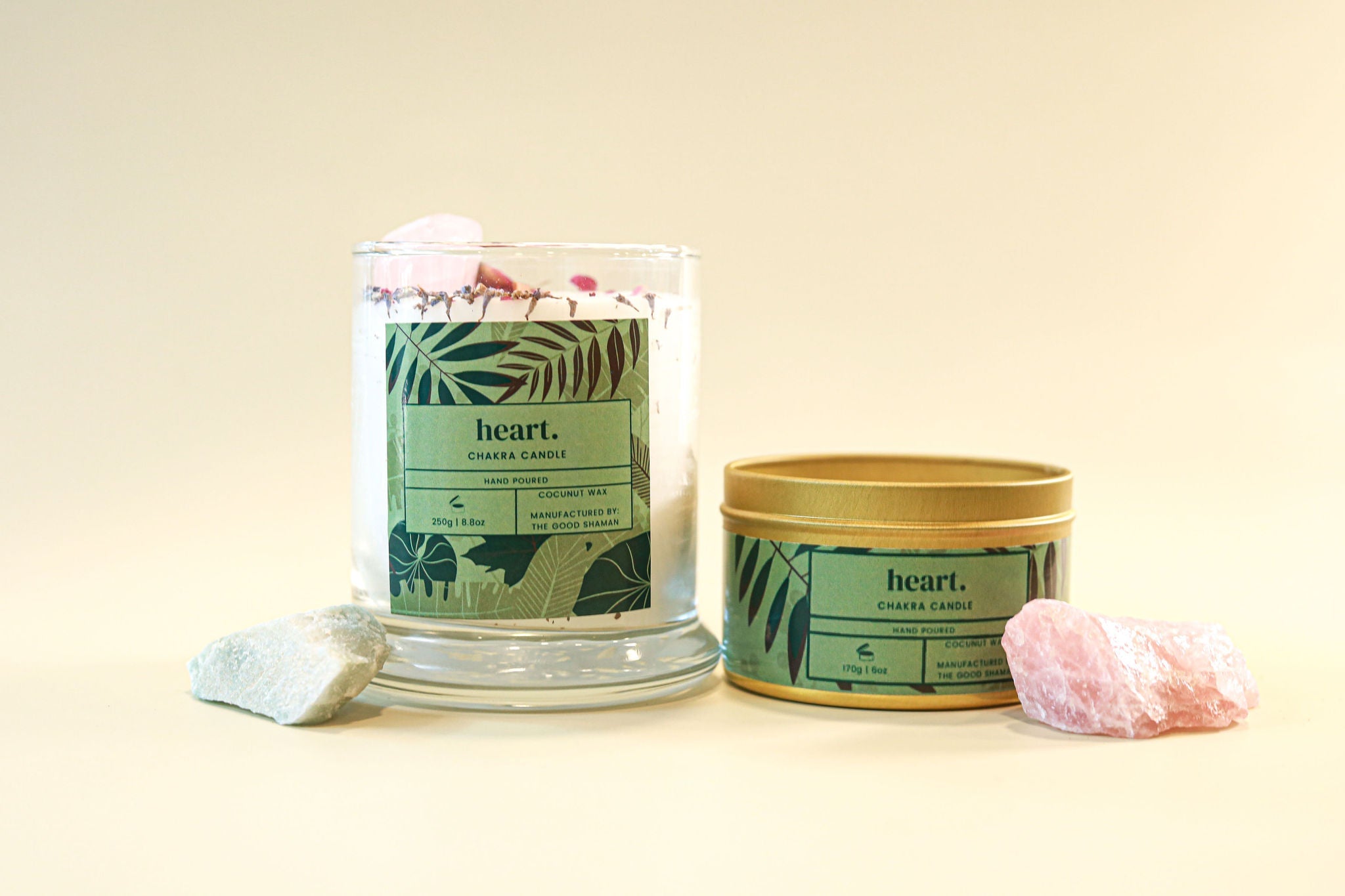 Heart Chakra Luxe Natural Coconut Wax Scented Candle