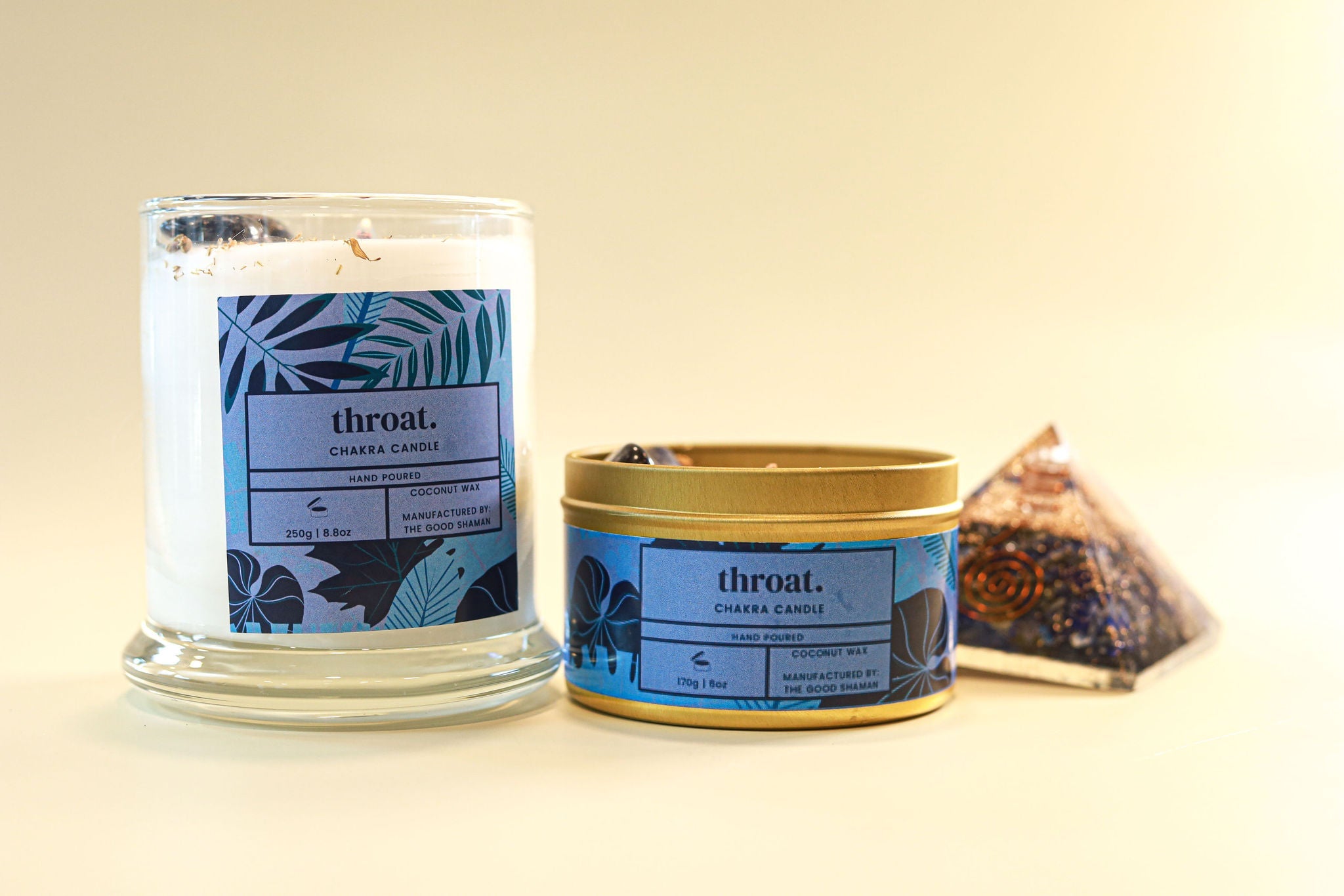 Throat Chakra Luxe Natural Coconut Wax Scented Candle