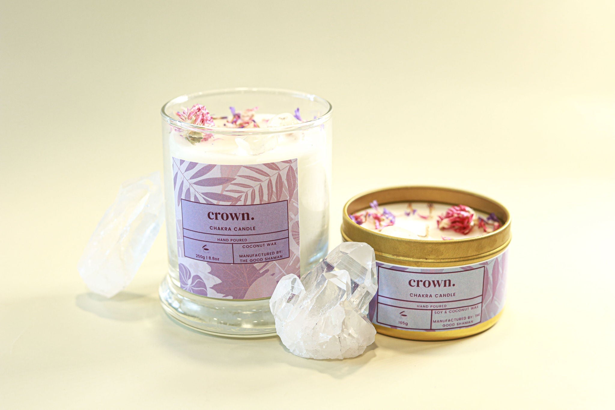 Crown Chakra Luxe Natural Coconut Wax Scented Candle