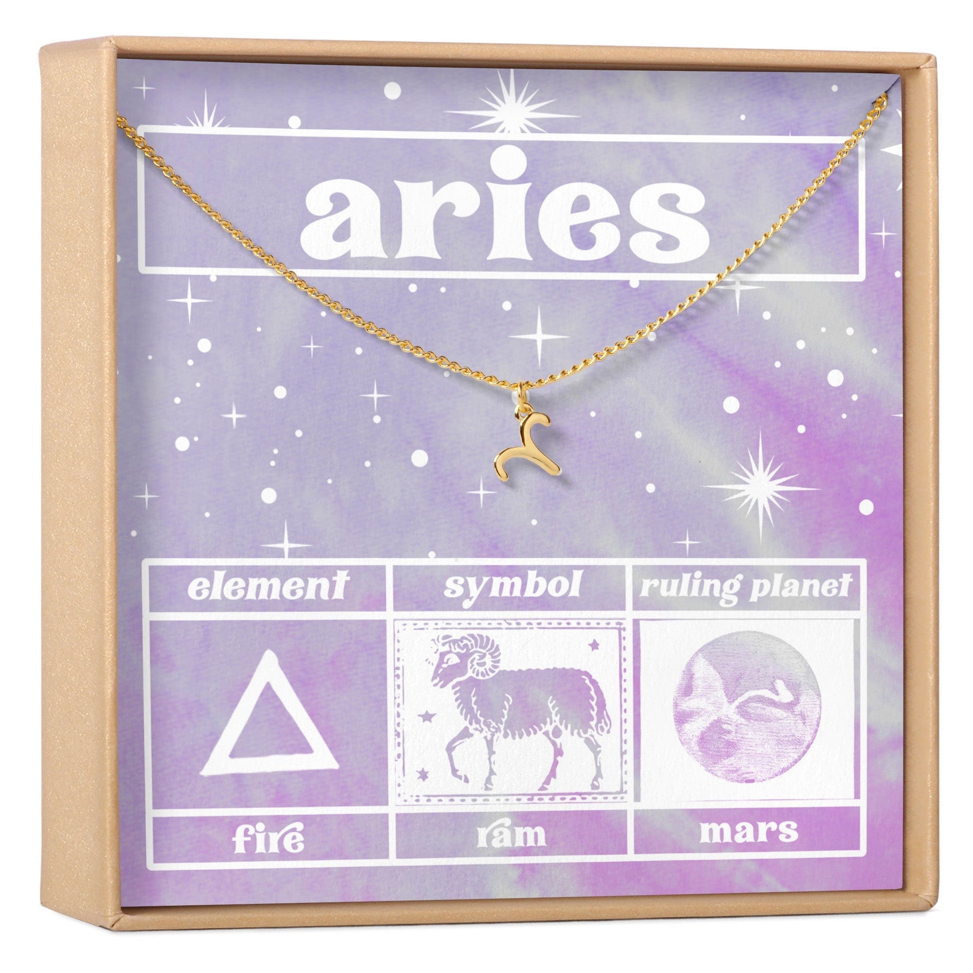 Celestial Aries Zodiac Necklace