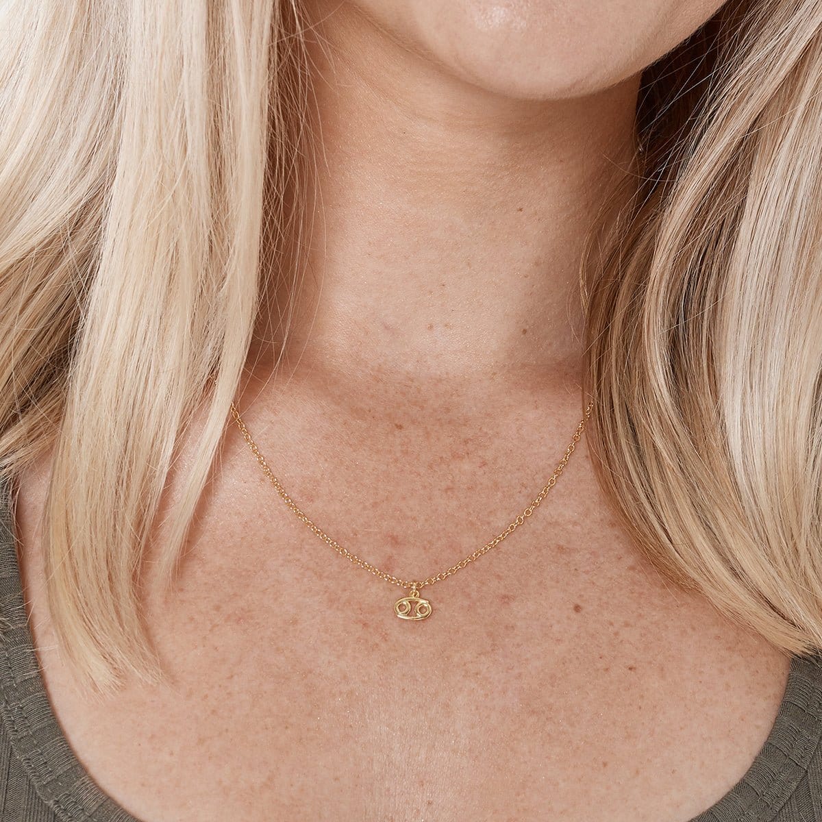Celestial Cancer Zodiac Necklace