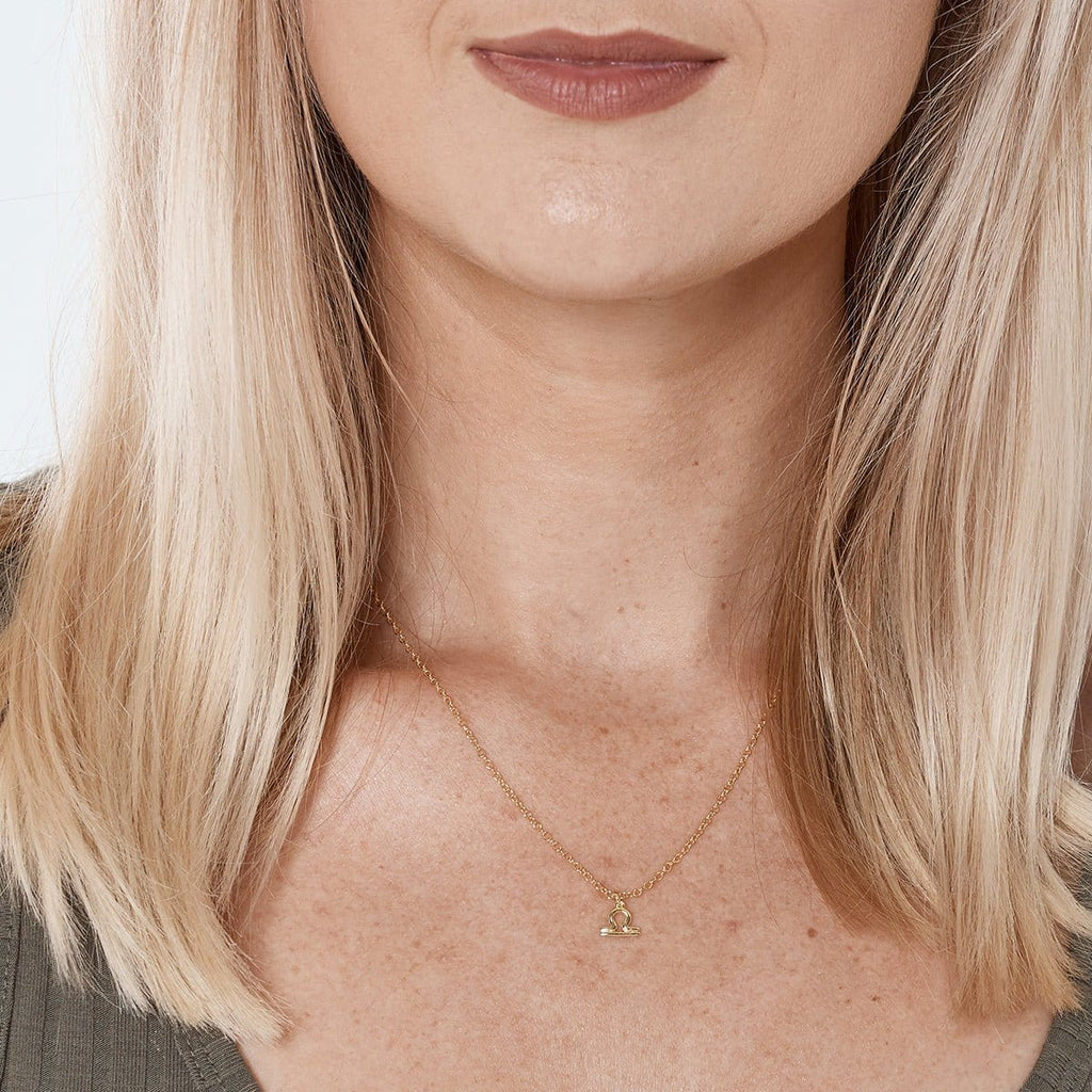 Celestial Libra Zodiac Necklace