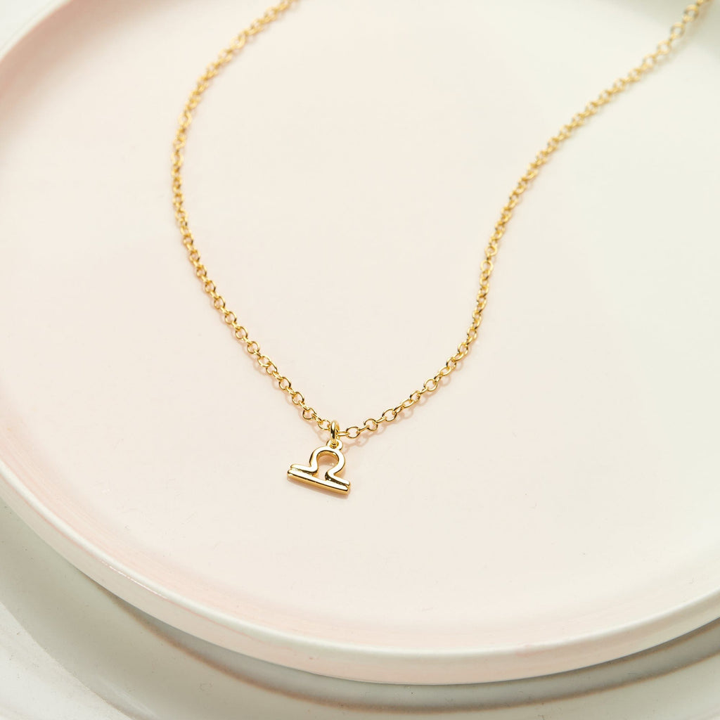 Celestial Libra Zodiac Necklace