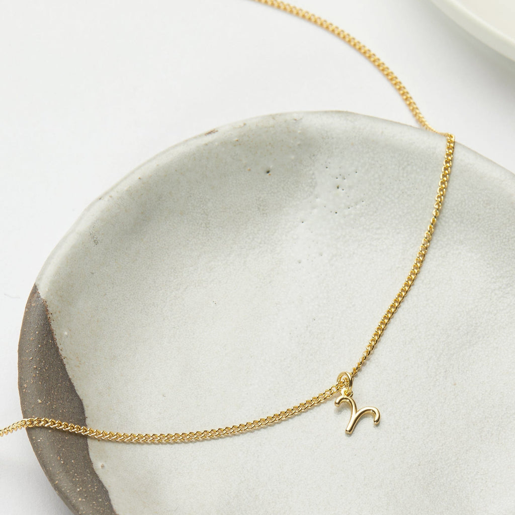 Starry Night Aries Zodiac Necklace