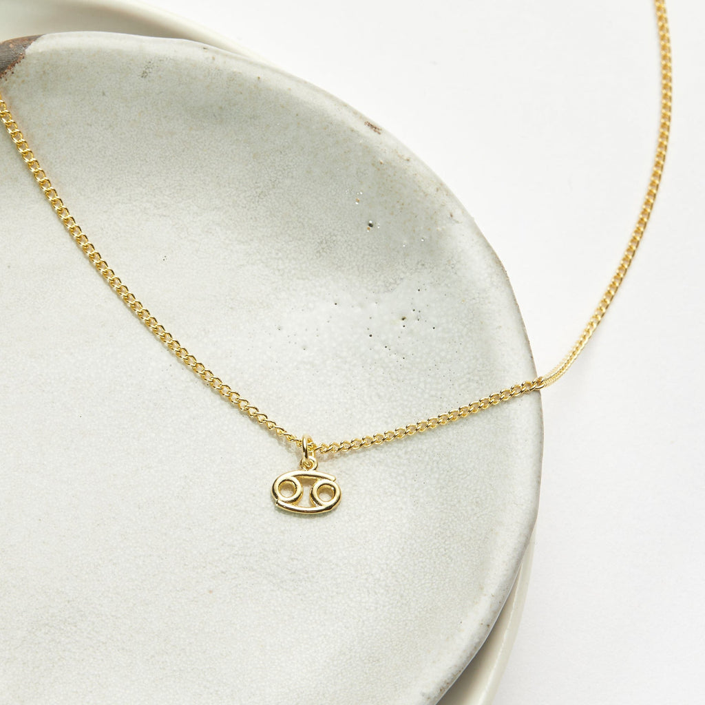 Starry Night Cancer Zodiac Necklace