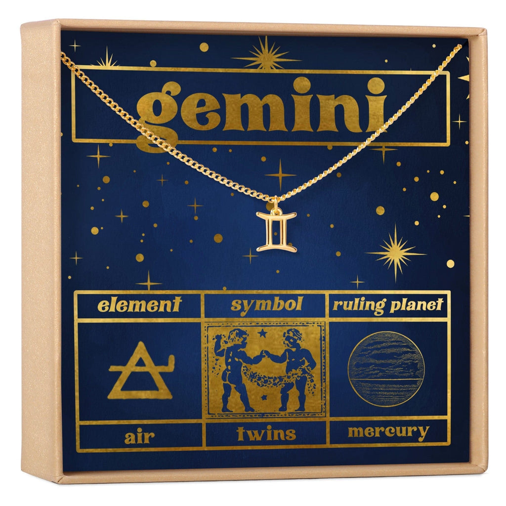 Starry Night Gemini Zodiac Necklace