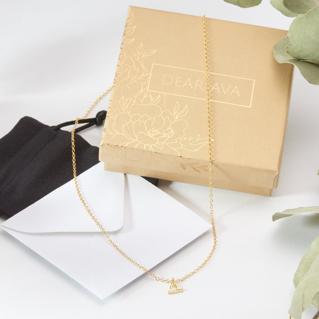 Starry Night Libra Zodiac Necklace