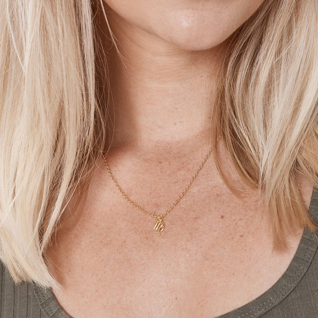 Starry Night Virgo Zodiac Necklace